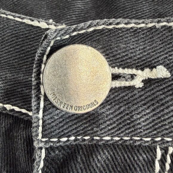 Men's 34 Miskeen Originals Black Casual Denim Shorts Streetwear Hip Hop - Picture 5 of 10